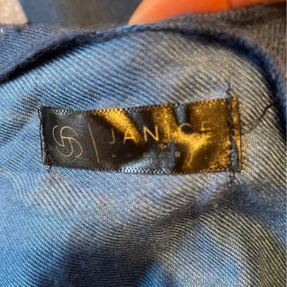 Janice Apparel Cotton Wool Poncho Wrap Gold Black Blue One Size Colorful Classy - Picture 6 of 9